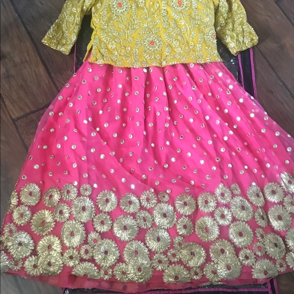 Pakistani Indian Formal Party Dress Choli, Sharara - Picture 2 of 6